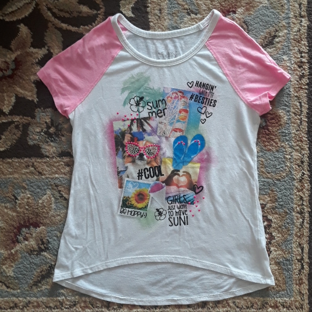 *Host Pick*Justice girls cute top